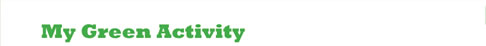 My Green Activity